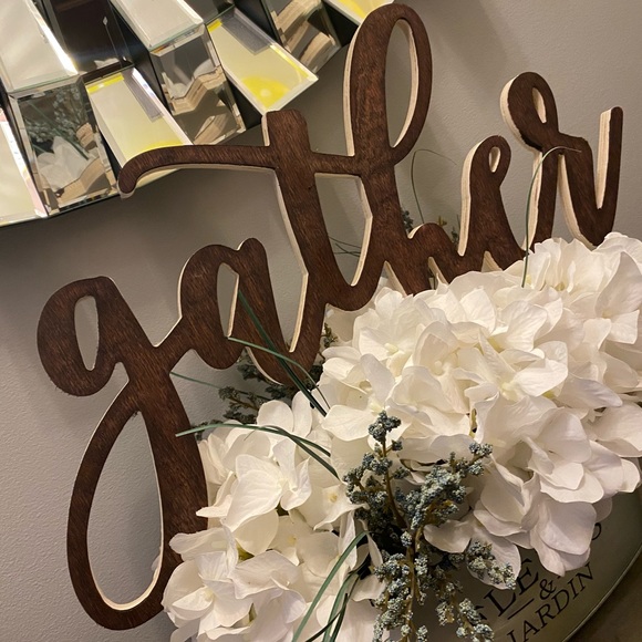Other - HP! 💐 Farmhouse Decor Gather Wood Sign